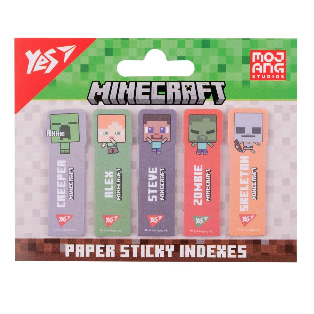 Стікери самоклеючі паперові "Minecraft", 55*15мм, 100шт  170409 Yes