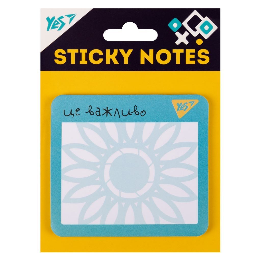 Папір для нотаток з липким шаром  фігурний "Ukraine" 40 аркушів  170406 Yes