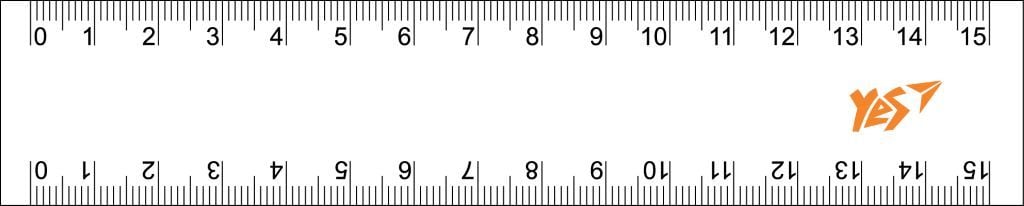 Лінійка пластик прозора 15см у пакеті 370329 Yes