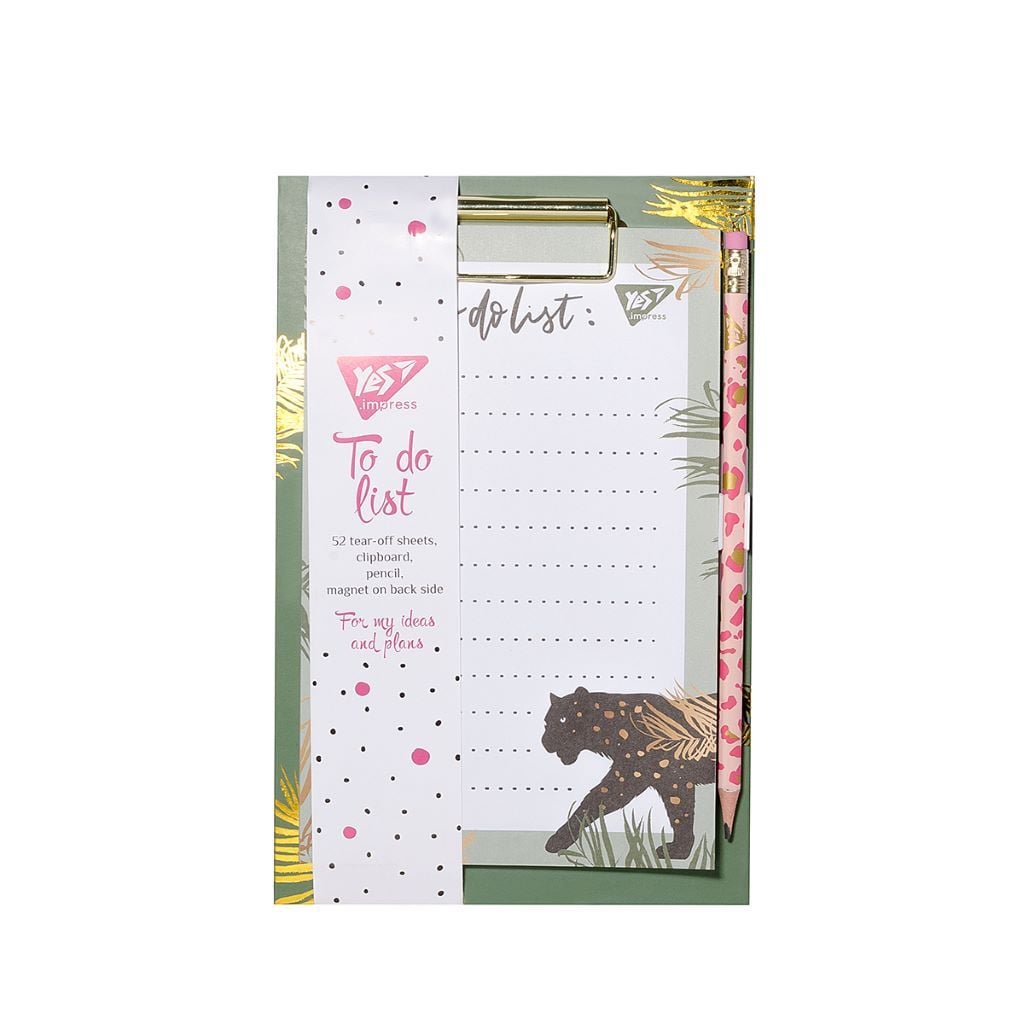 Папір для нотаток Vivere 52 аркушів кліпборд з магнітом олівець у плівці 23*15см  170253 Yes