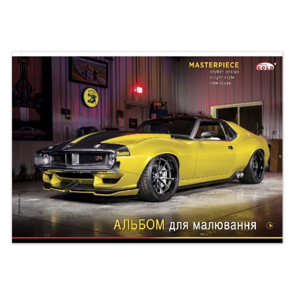 Альбом для малювання 30арк А4 скоба мікс видів AB-32 Бріск