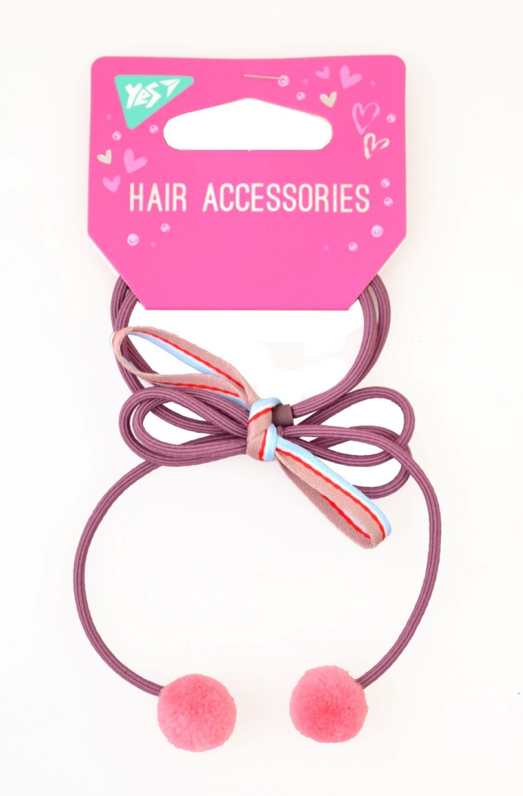 Резинка для волосся з бантиком і помпонами 707140 Yes