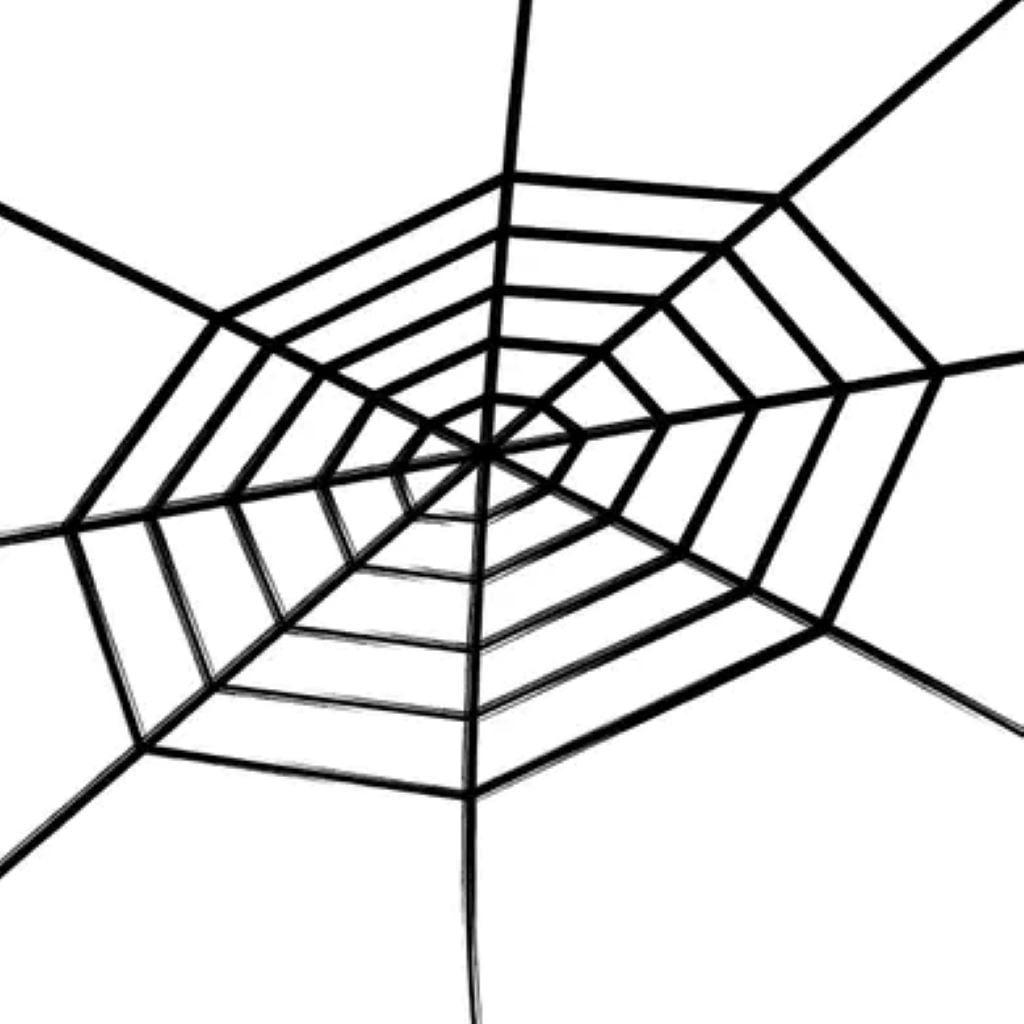 Павутина декоративна 2,5м велюр чорна у пакеті 973632 Yes