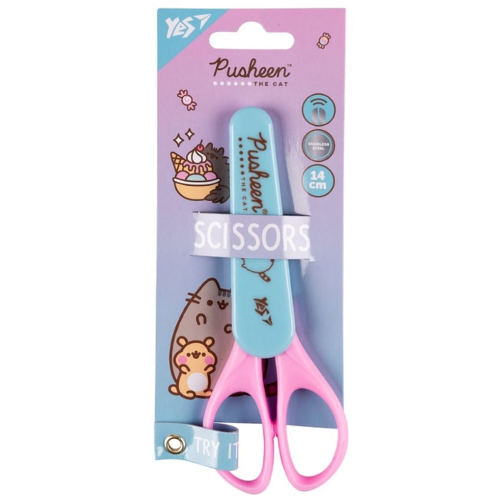 Ножиці Pusheen 14см у футлярі на планшеті  480449 Yes