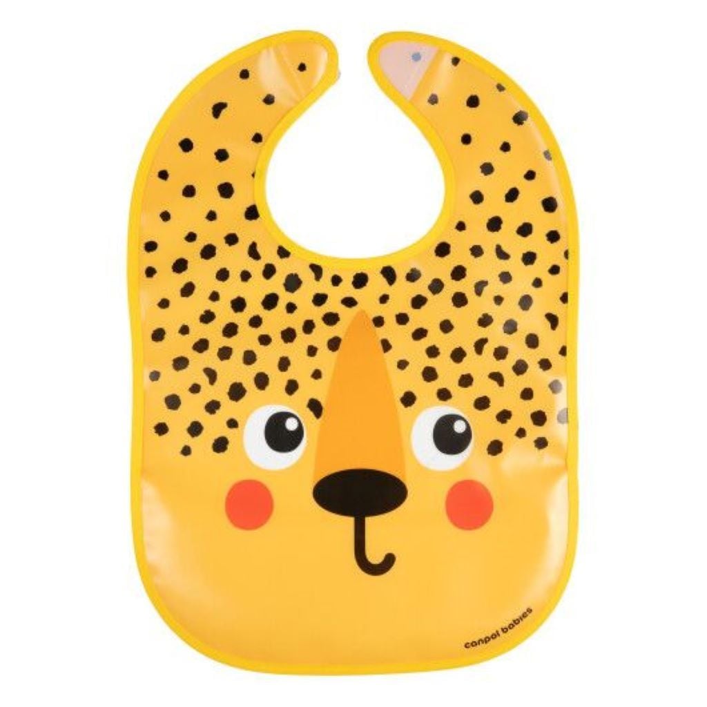 Cлинявчик пластмасовий з кишенькою Hello Little Гепард у пакеті 9/232_ora2 canpol 68-74р