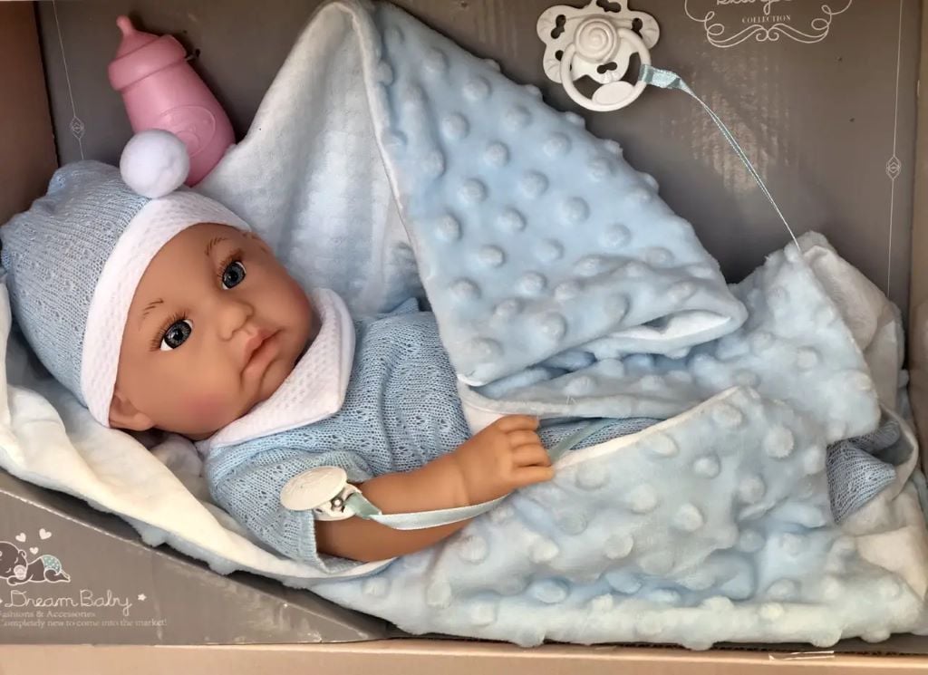 Пупс Baby Doll 36см з аксесуарами ковдра у коробці  40*27*17см 8555 Китай