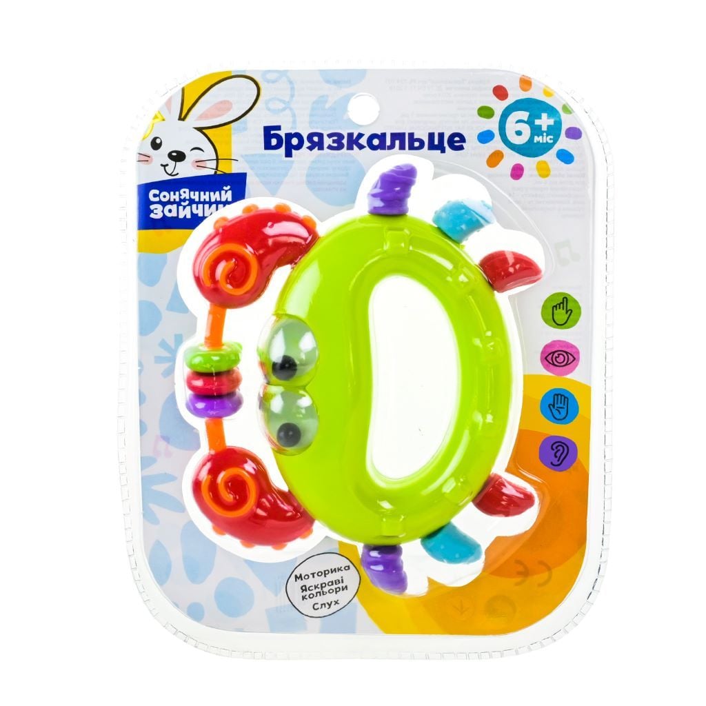 Брязкальце в ручку Краб в блістері 20*16см PL-724-101 Сонячний Зайчик