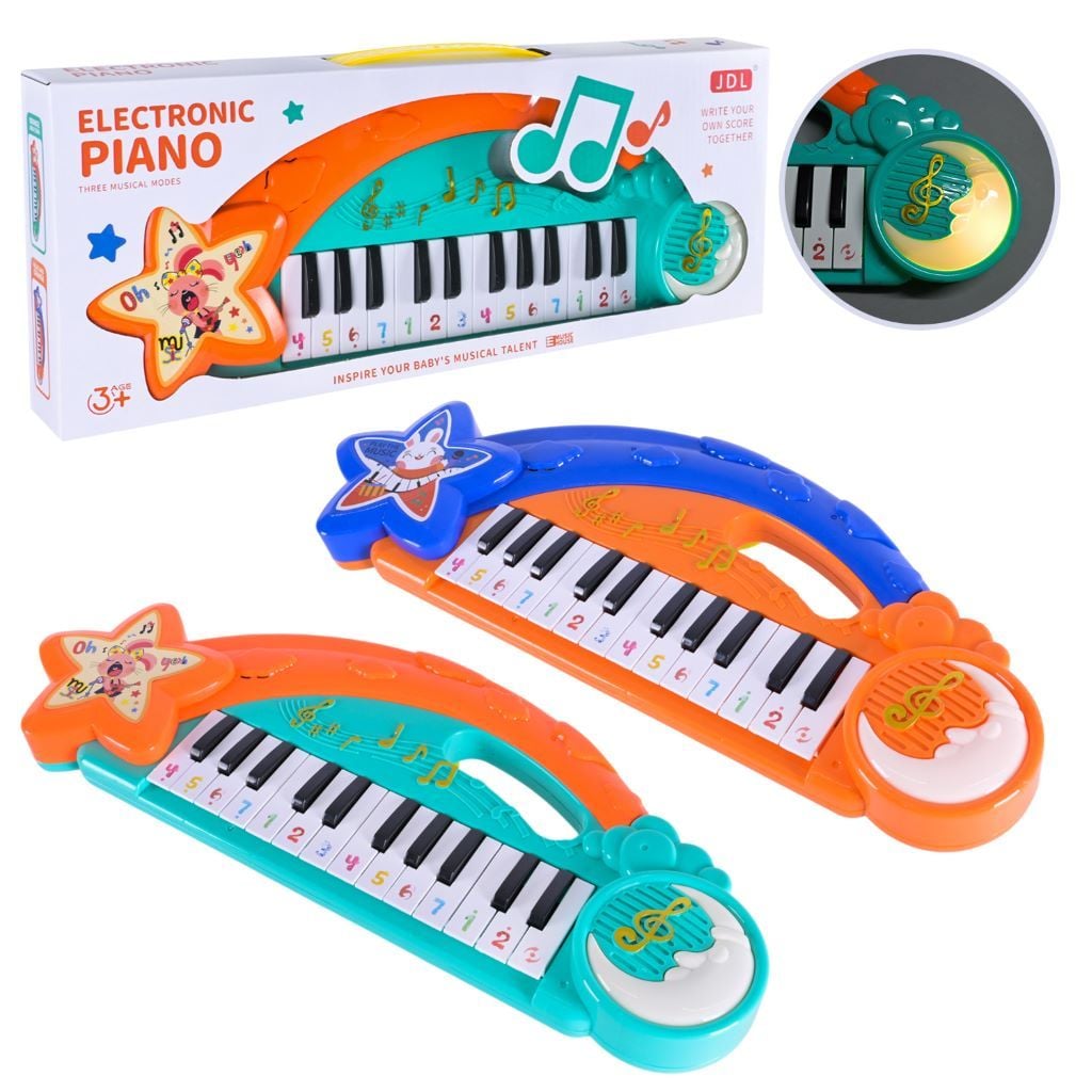 Піаніно на батар звук світло в коробці 40*15,5*4см 8859B W Toys