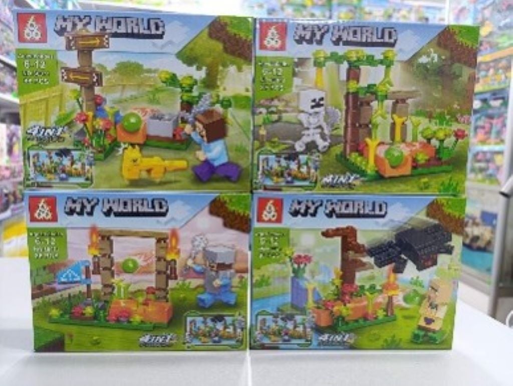 Конструктор типу лего 86-88ел  My world мікс видів у коробці 19*14*4,5см 66071 Китай