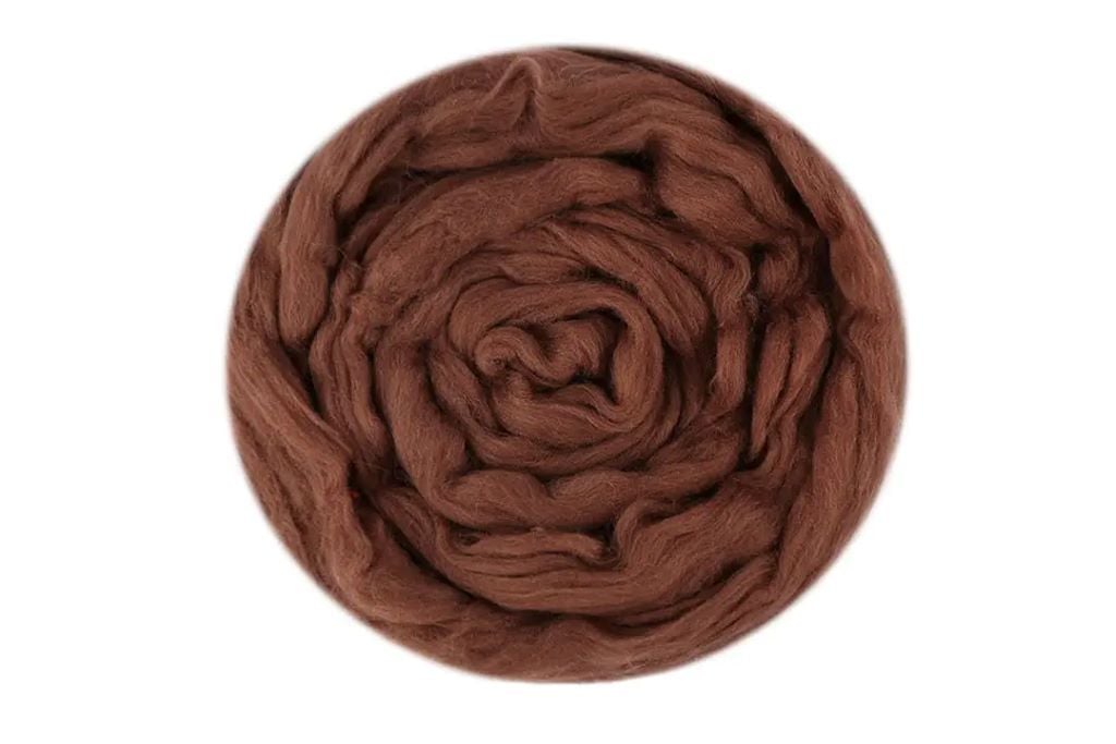 Вовна для валяння Мокко 50гр 100% натуральна вовна №289 289 Наша пряжа