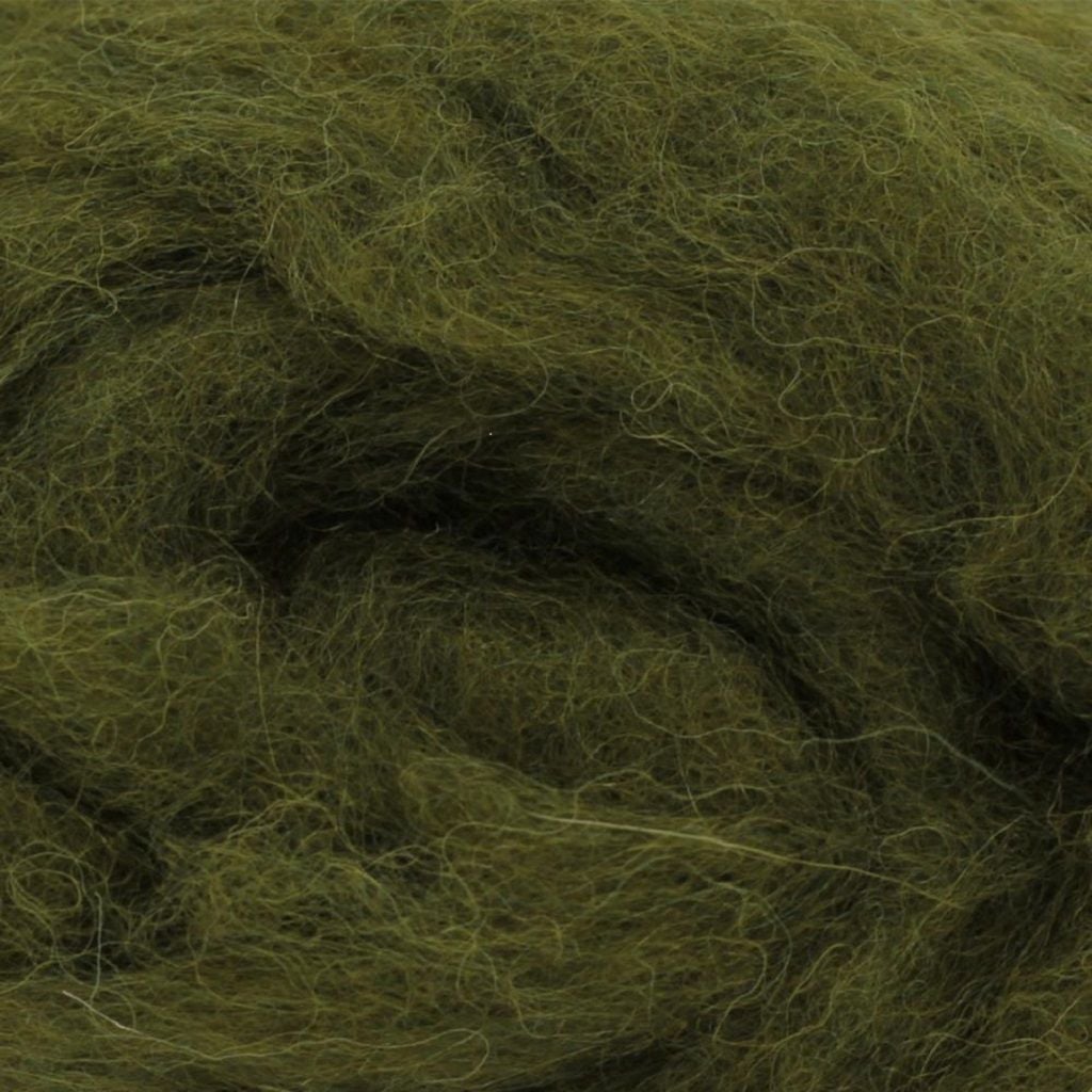 Вовна для валяння Болотяний 50гр 100% натуральна вовна 347 347 Наша пряжа