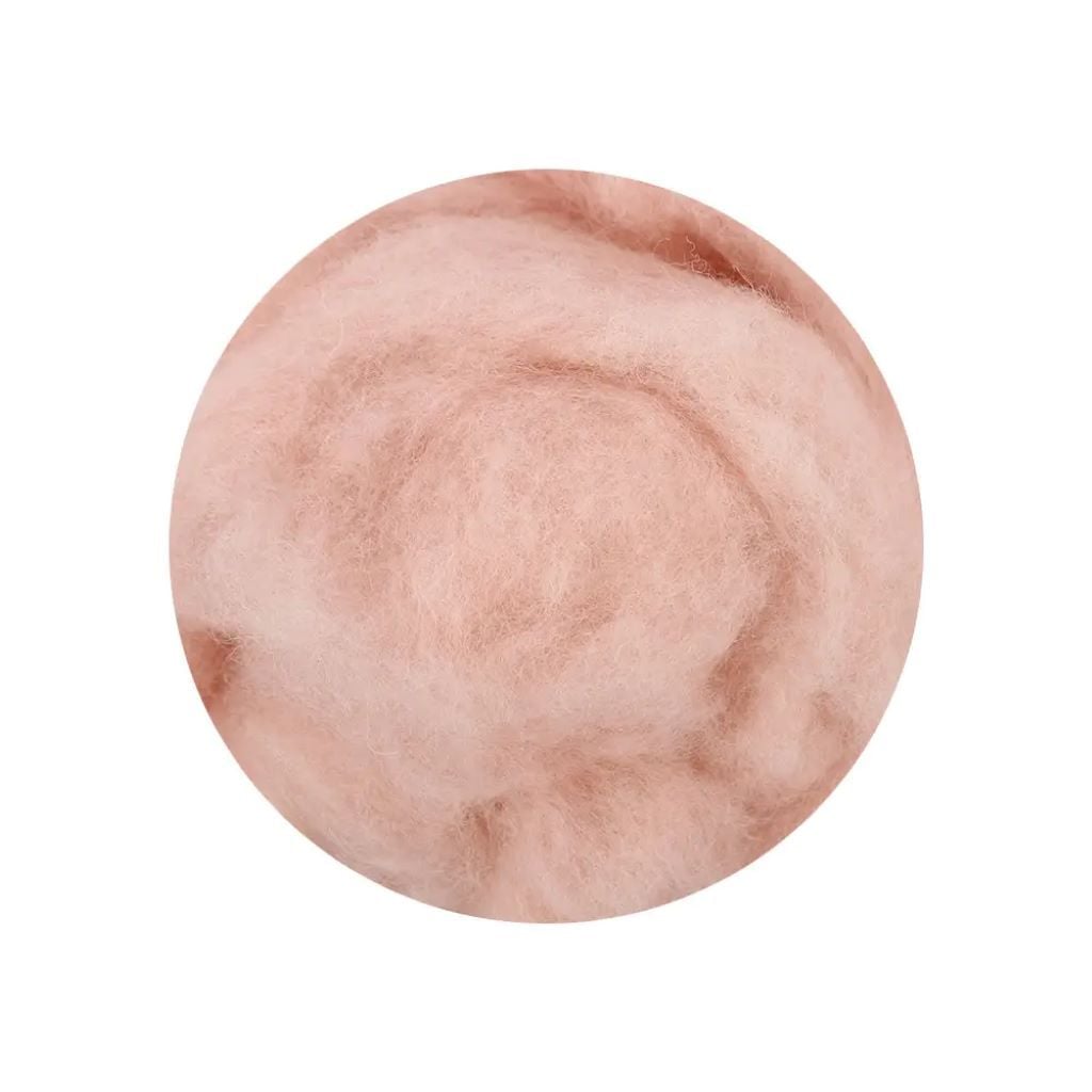 Вовна для валяння Пудра 50гр Maori кардочес 100% натуральна вовна (DHG) 537526 Італія