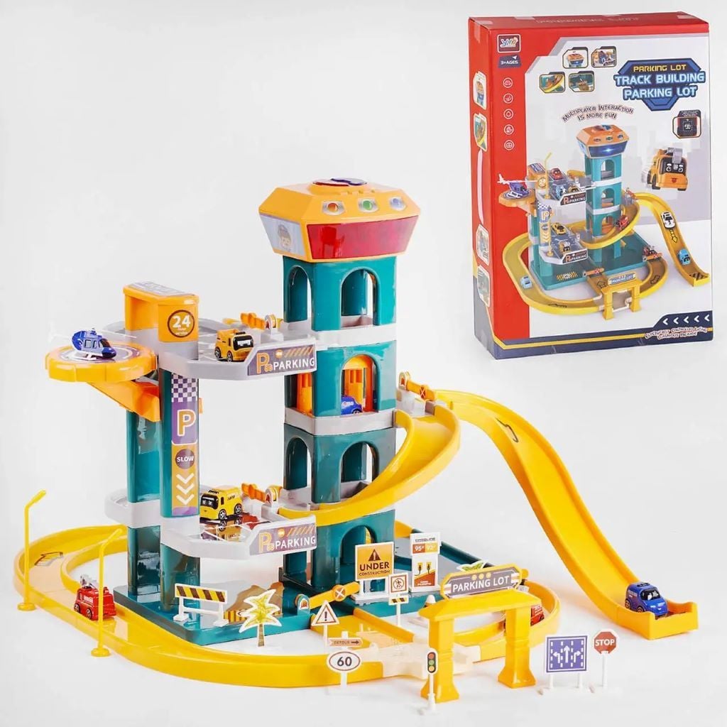 Парковка Трек зі світловими та звуковими ефектами + ліфт в коробці 43 см*13 см*60 см 669-126 Китай