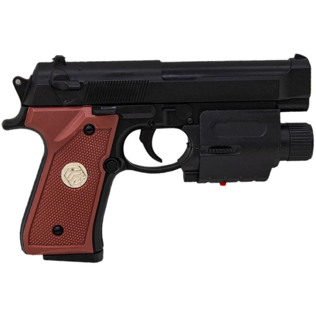 Пістолет пневматичний  пластикові кулі лазер іграшковий  в пакеті 19*11см 757-1 Toys