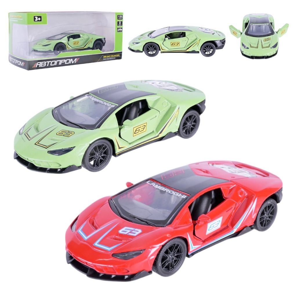 Машина металева1:32 інерція відчиняються двері у коробці 16*7,5*7.5см AP74215 Автопром