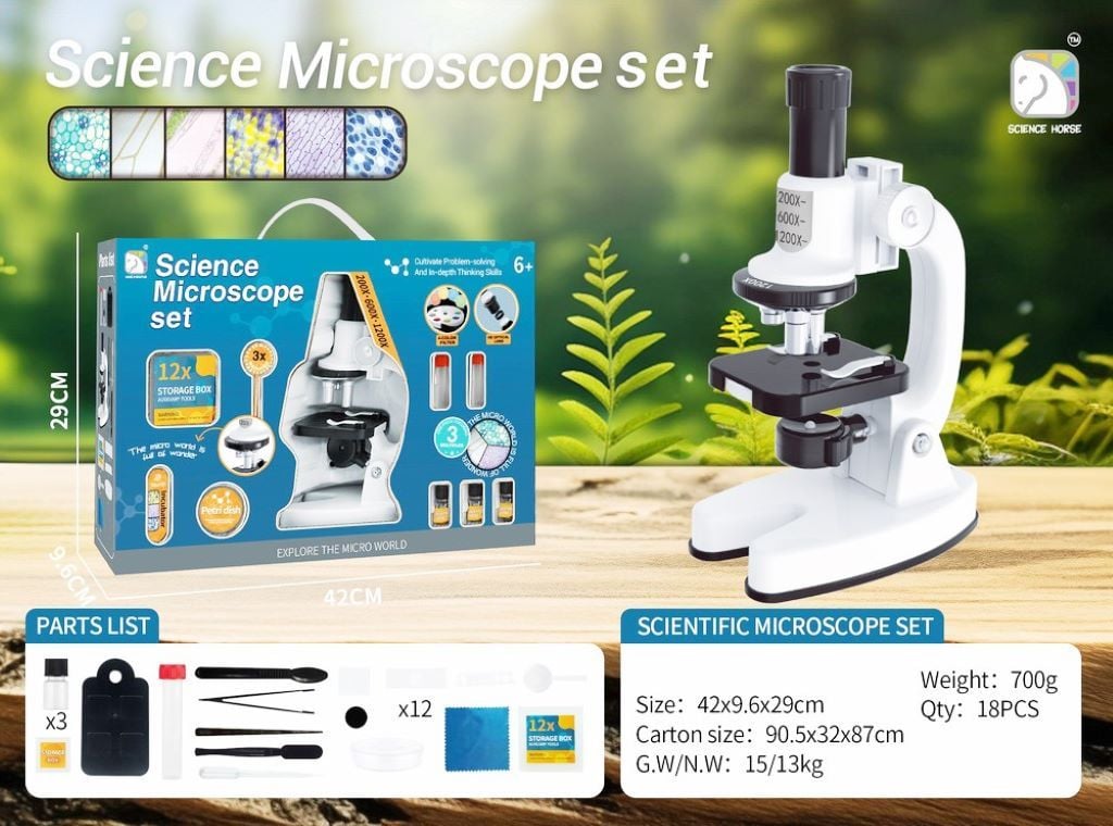 Мікроскоп на батарейках у коробці 41*29*9см SD222 Китай