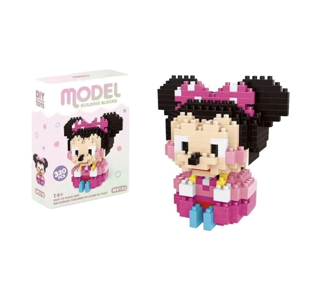 Конструктор піксельний Міккі Маус 325д у коробці 15*11*4см M1002 Китай