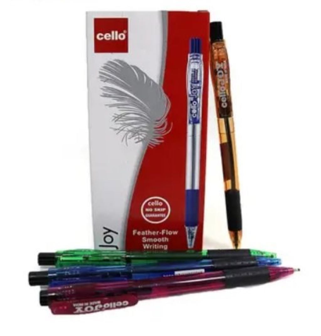 Ручка масляна 0,8мм автомат з грипом Joy синя Joy-BL Cello