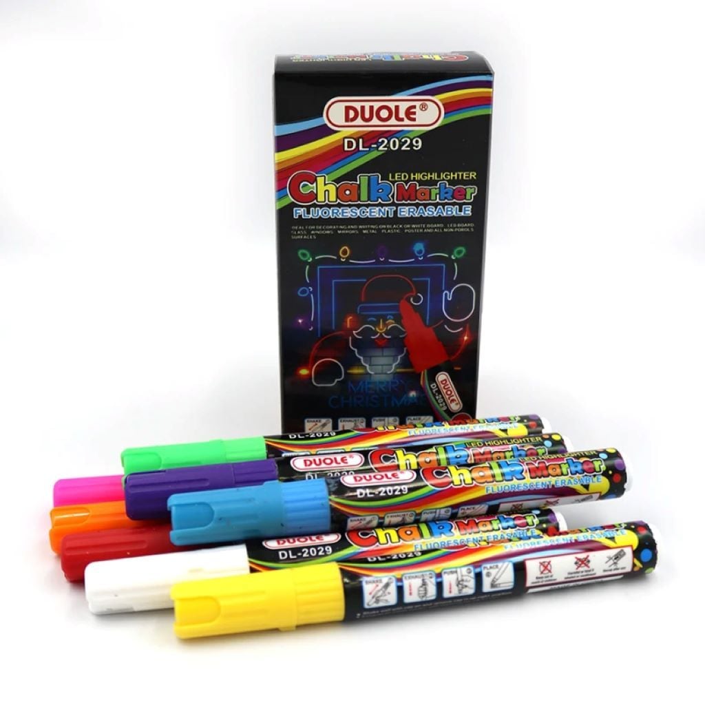 Маркер- крейда кольорова 8шт в коробці 14,5*6,5*3,5см мікс  кол IMG5918-MIX Josefotten