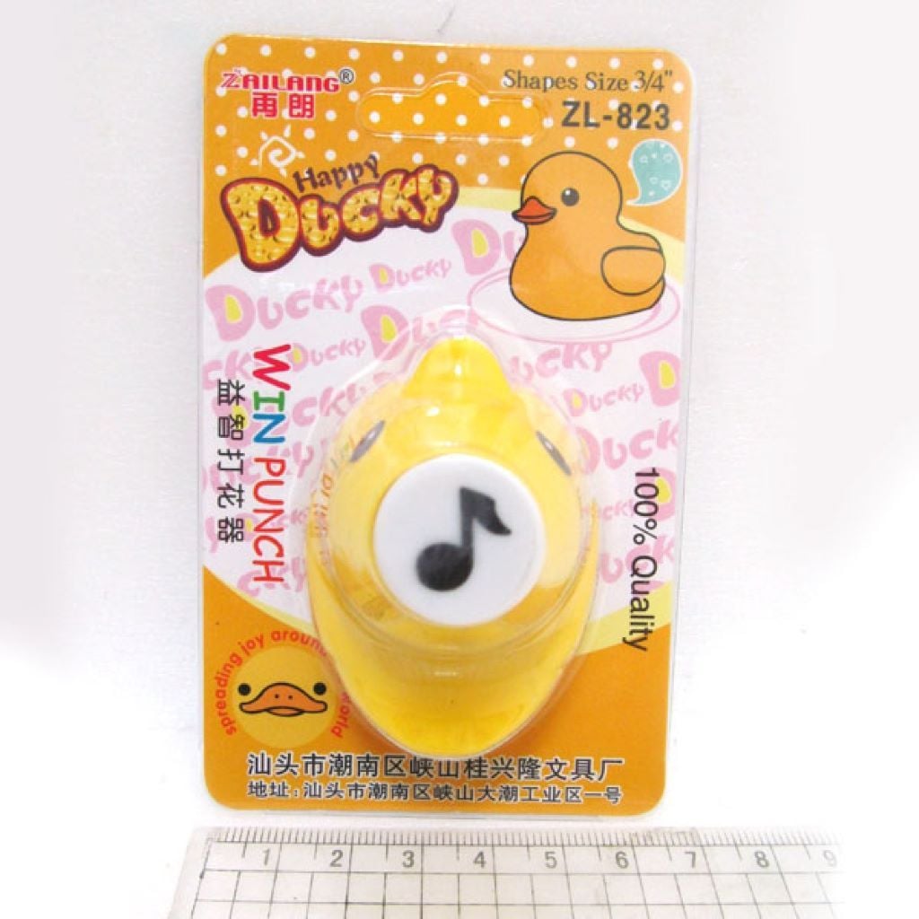 Дирокол фігурний кутовий  Каченя на планшеті 11*6,5см ZL-823 Josefotten