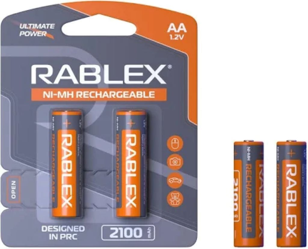 Акумулятор пальчик AА1.2V 2100mah Ni-MH Rechargeable R62100mAh Rablex