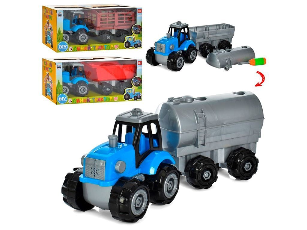 Синій трактор 15см у коробці 84192 Китай