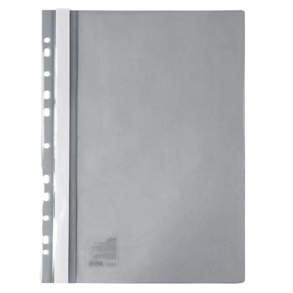 Папка А4 швидкозшивач з перфорацією сіра 1318-12-A Axent