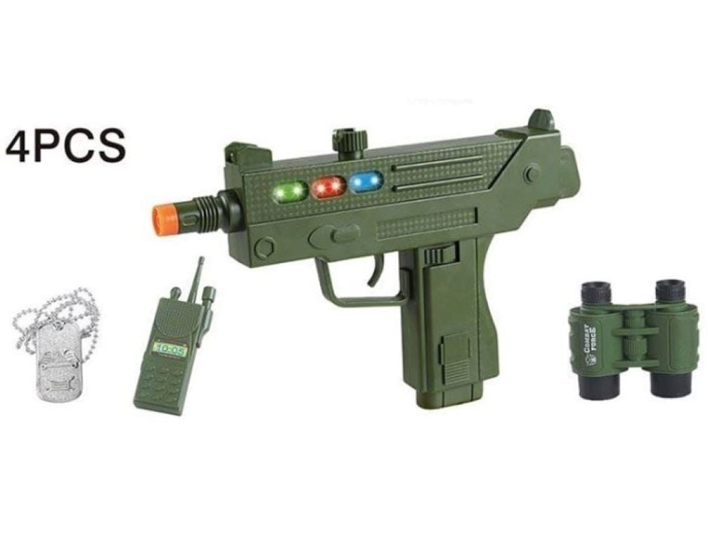 Пістолет світло звук рація бінокль у коробці 25*16*3см CH555A-2 Китай