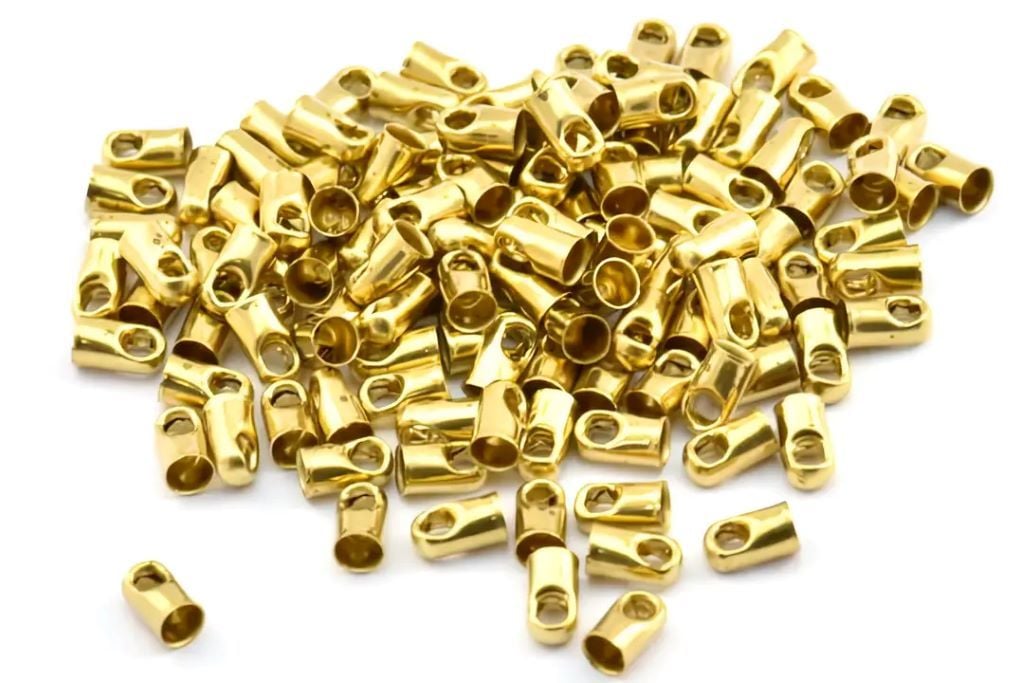Кінцевик для шнура 7*4мм 1шт золото E123 Туречинна