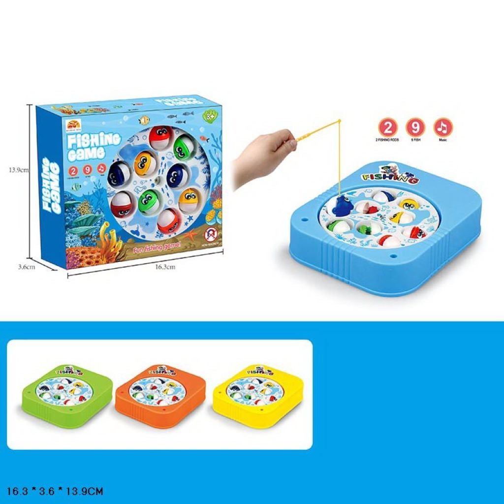 Риболовля на батарейках вудка рибки мікс кольорів в коробці 16*14*4см 8269 Китай