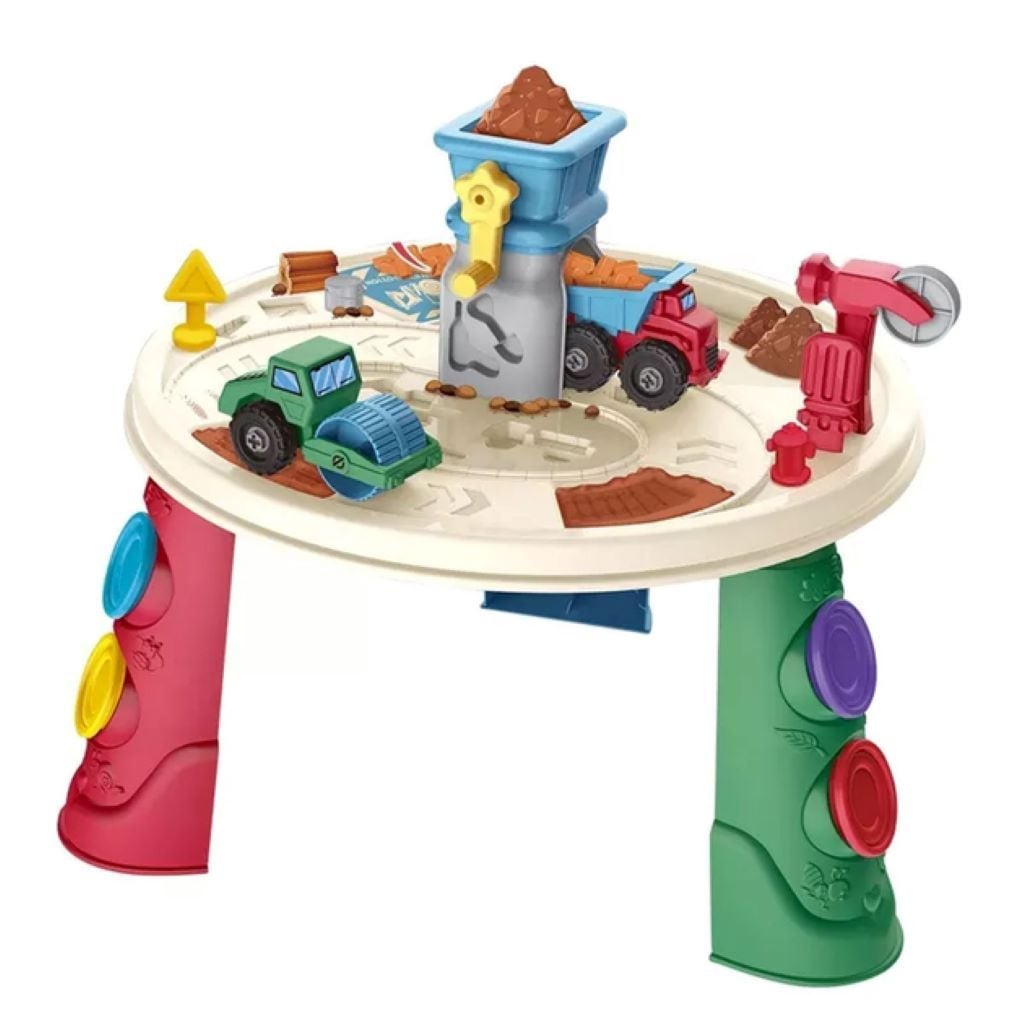 Тісто для ліпки Будівництво ігровий стіл формочки машини у коробці 51*43*12см 8721 Китай