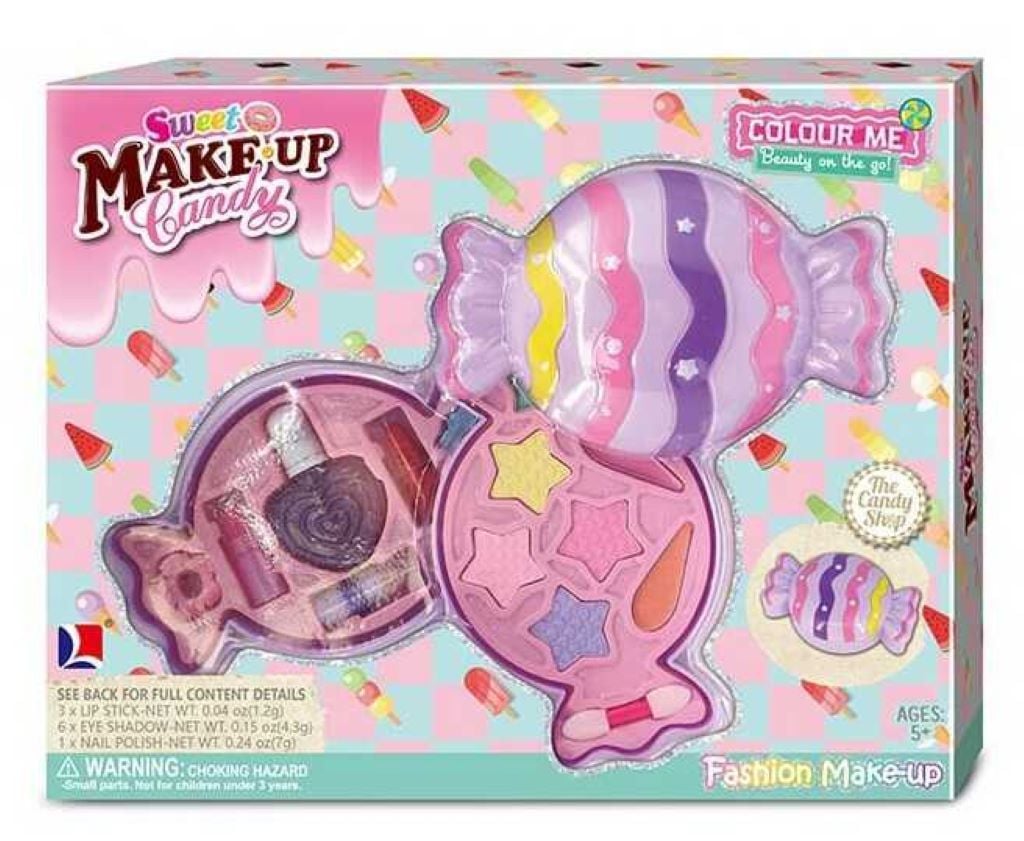 Косметика Цукерка 2 яруси тіні блиск пензлики в коробці 27*21*6см 10407D Китай