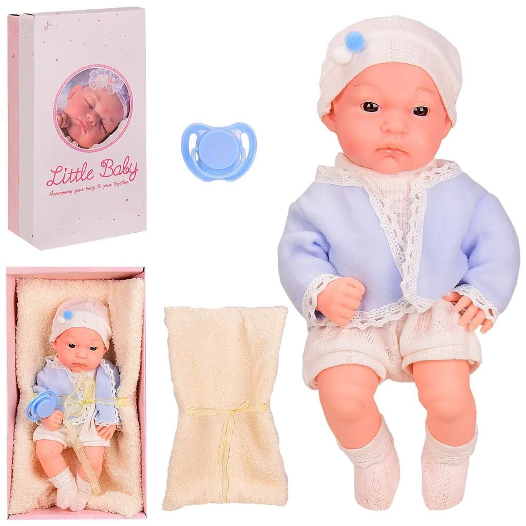 Пупс Little Baby 30см ковдра у коробці 38*20*10см AD7719-1 Китай