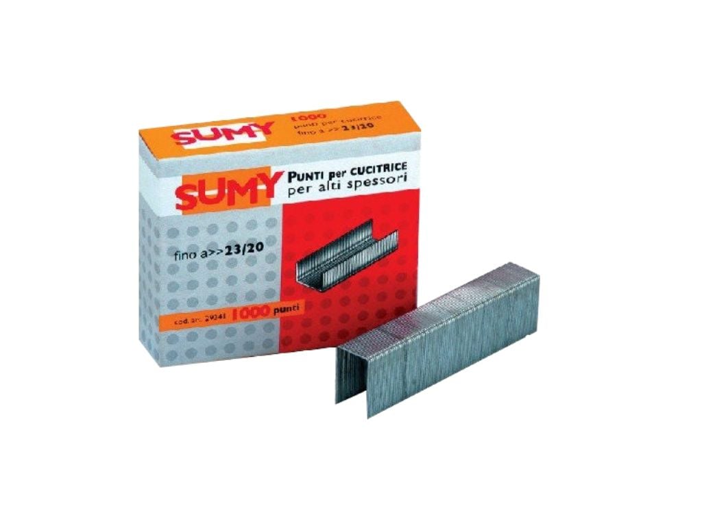 Скоби №23/20 для зшивача 1000шт у коробці 8*7*2см 29341 Sumy