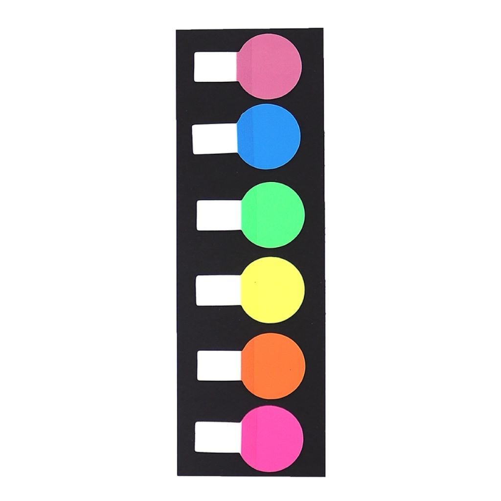 Стікери самоклеючі 120шт фігурні Коло 6кол P-62 Josefotten