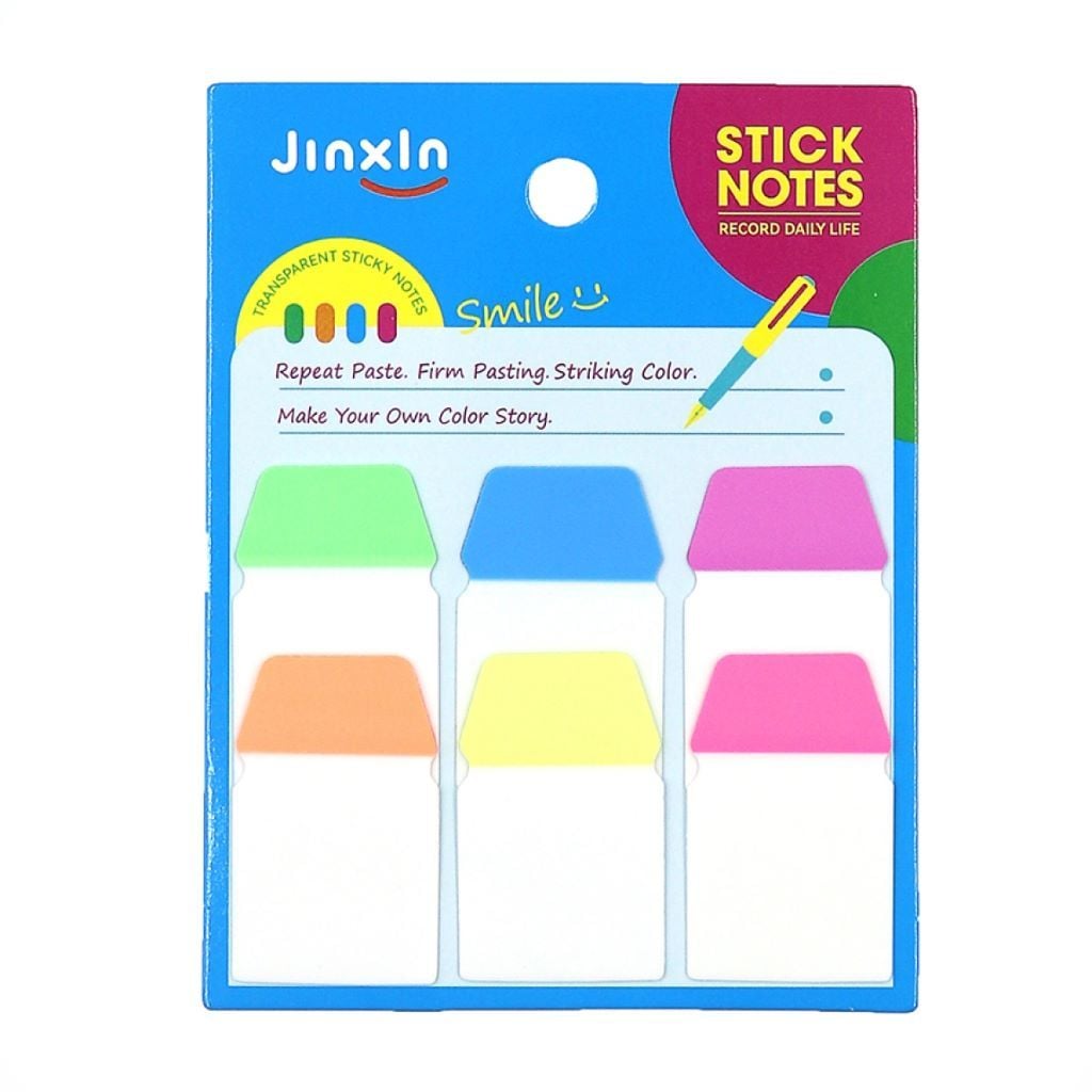 Папір самоклейка 60арк 40*25мм прозорий 6 кольорів P88 Josefotten