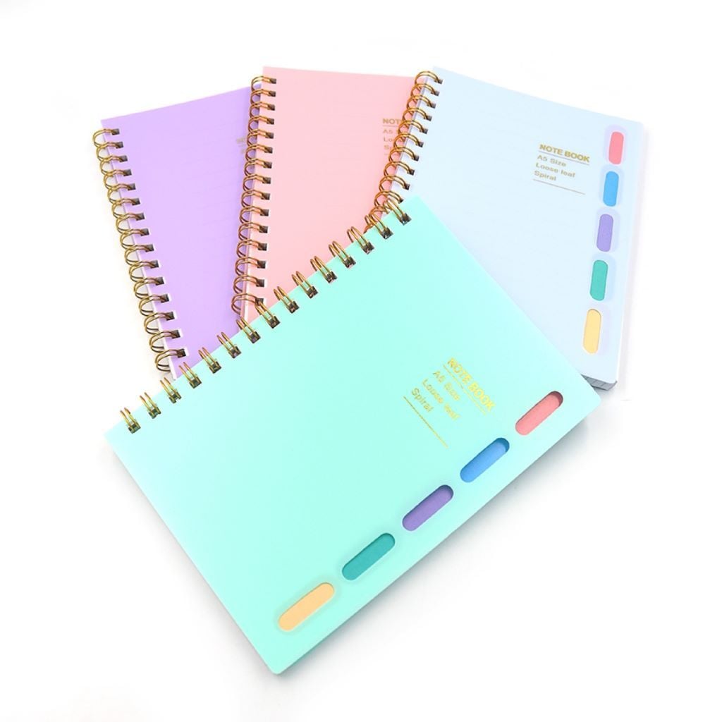 Блокнот 21*15см на спіралі А5 клітинка Idea мікс кольорів у пакеті DSCN0744-A5 Josefotten