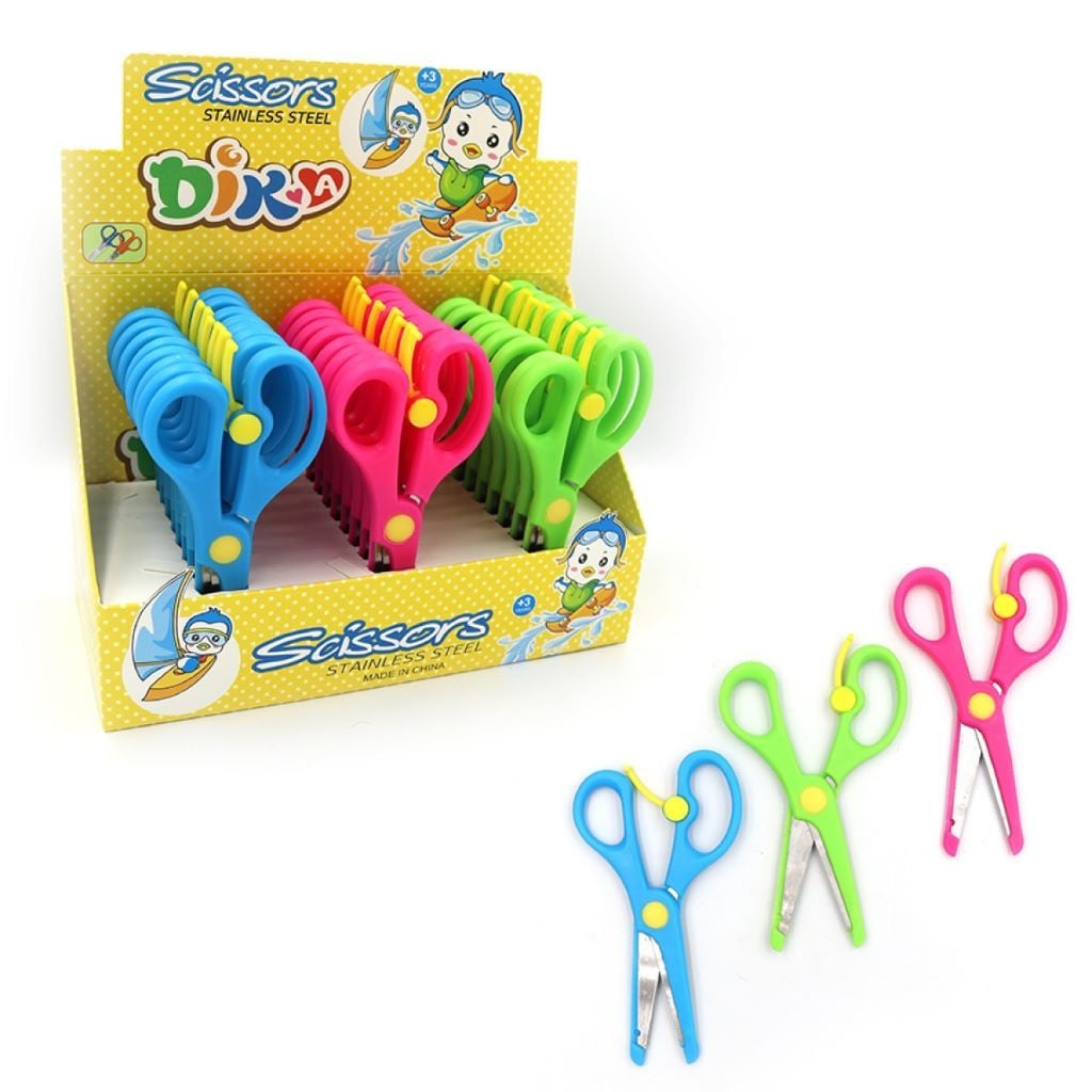 Ножиці 13см Каченя безпечні мікс кольорів 2804A Scholz