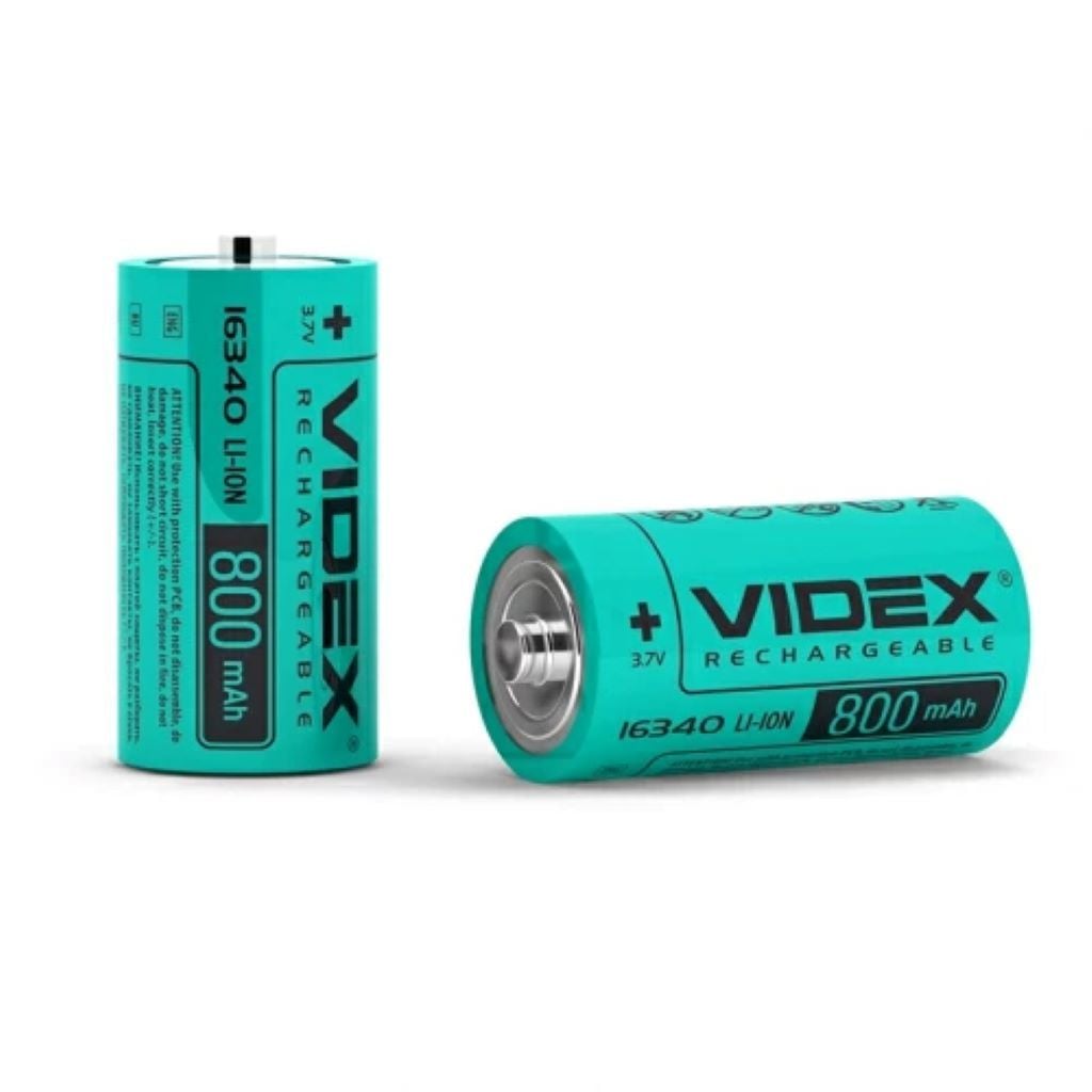 Аккумулятор 3,7V 16340 800mah 2,96WH 16340 Videx
