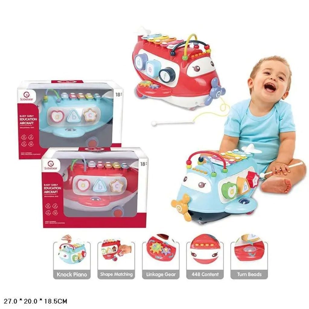 Літачок розвиваючий гра світло звук сортер у коробці YL410 Китай