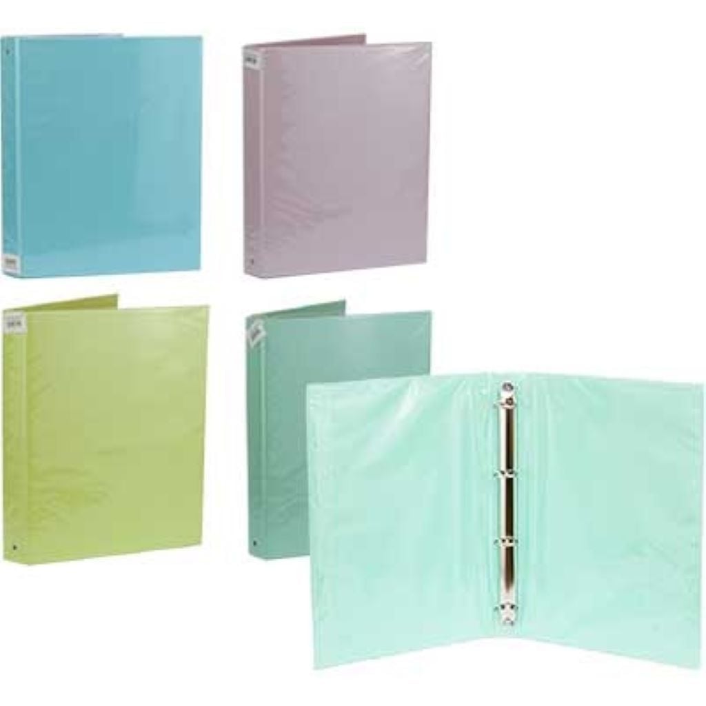 Папка А4 тверда на 4 кільца 40мм мікс кольорів 137030 Китай