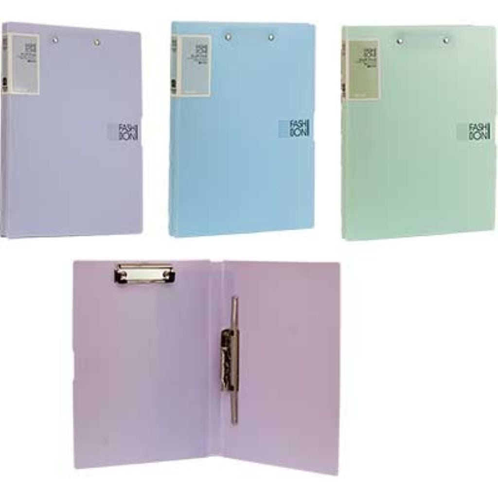 Папка А4 швидкозшивач з притискачем пластик мікс кольорів 137044 Китай