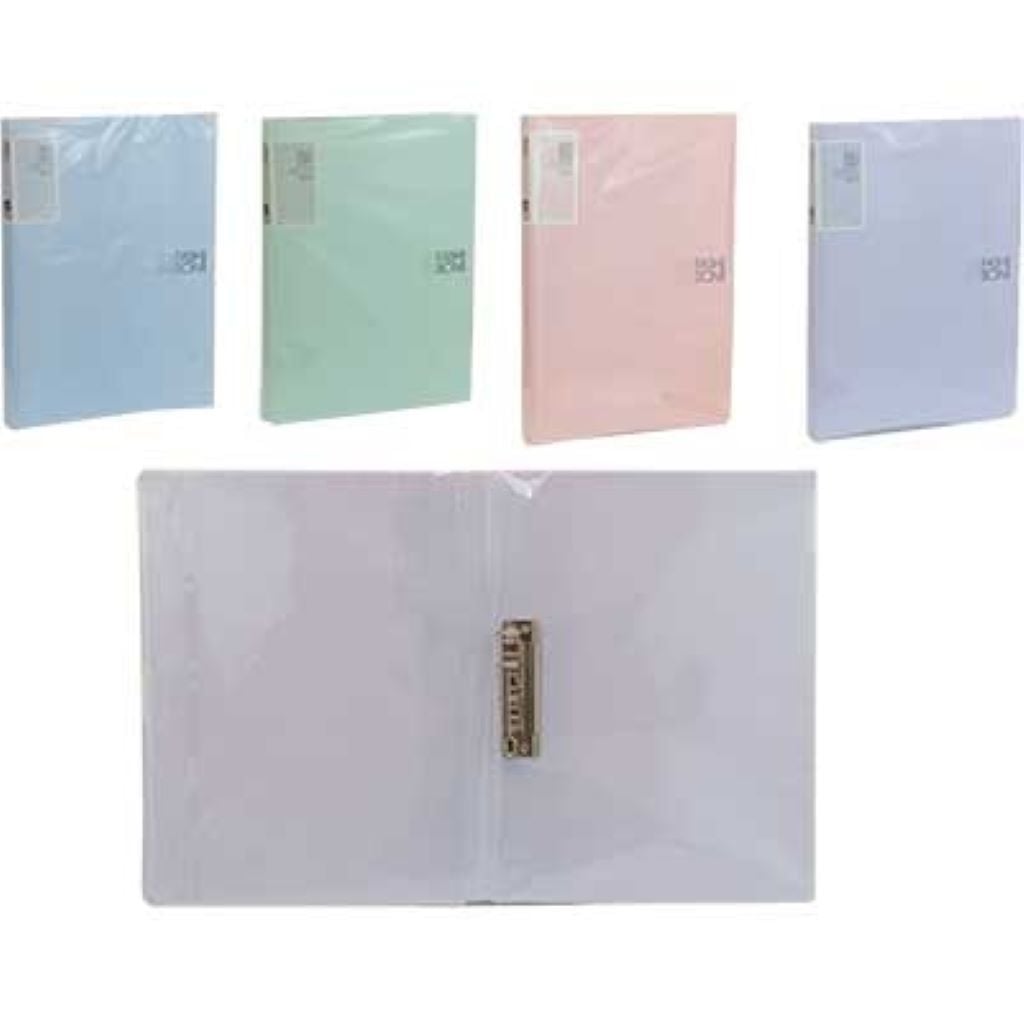 Папка А4 швидкозшивач з притискачем пластик мікс кольорів 137043 Китай