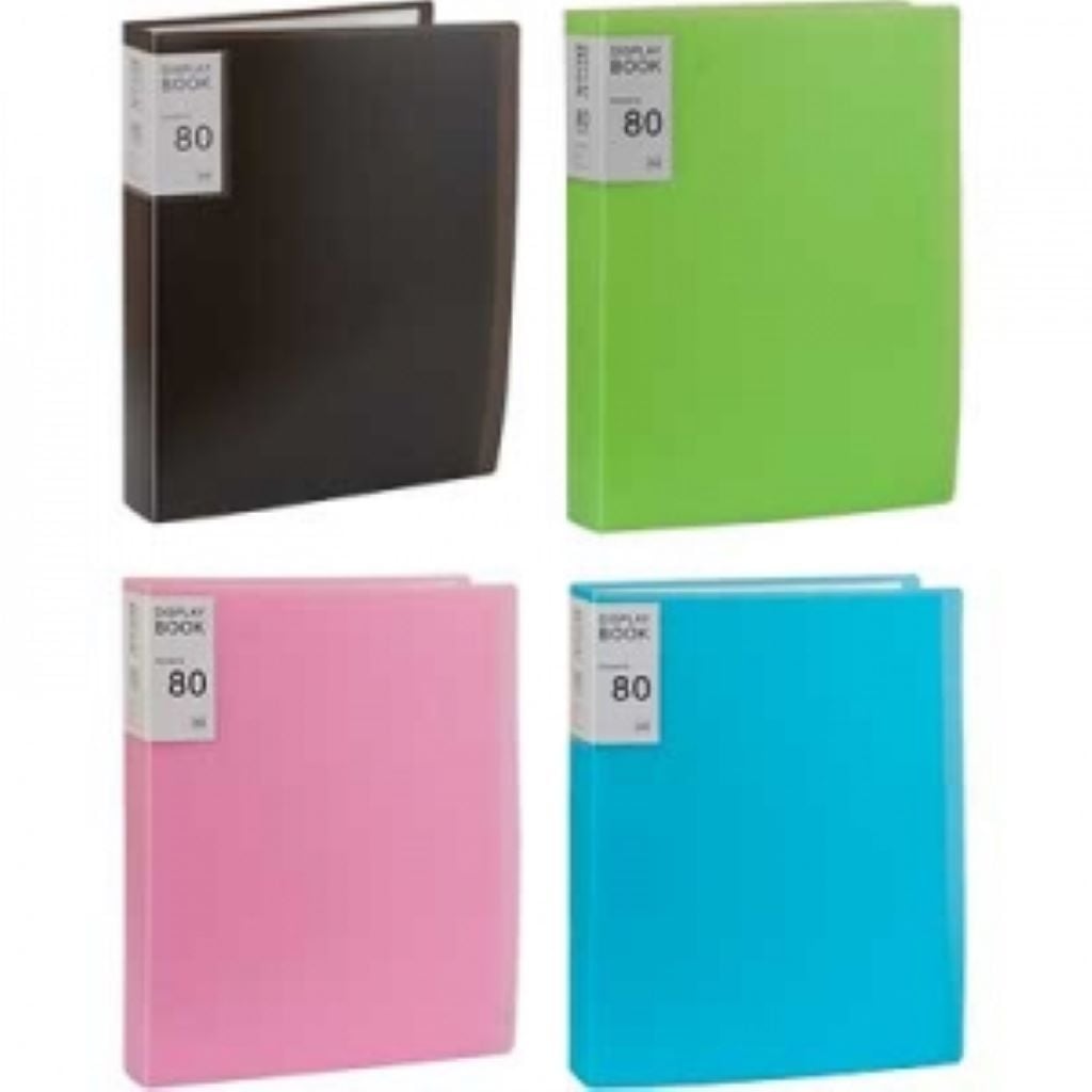 Папка пластикова з 80 файлами А4 мікс кольорів 2080 Китай