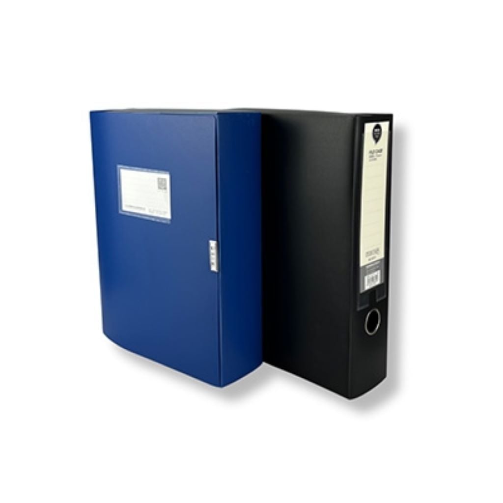 Папка бокс А4 75мм на липучці пластик мікс кольорів 8975 Econo mix