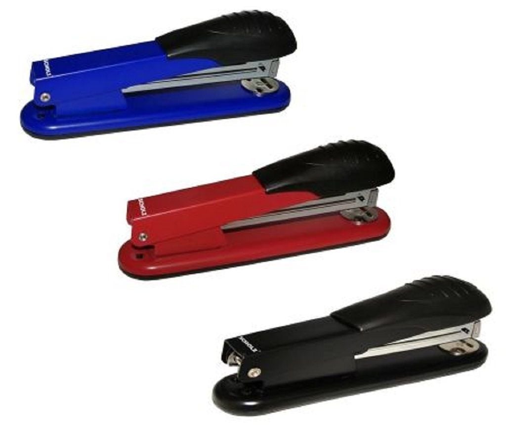 Степлер  №24/6-26/6 метал 85мм на 30 аркушів у коробці 17*6.5*4см мікс кольорів 4024SCH Scholz