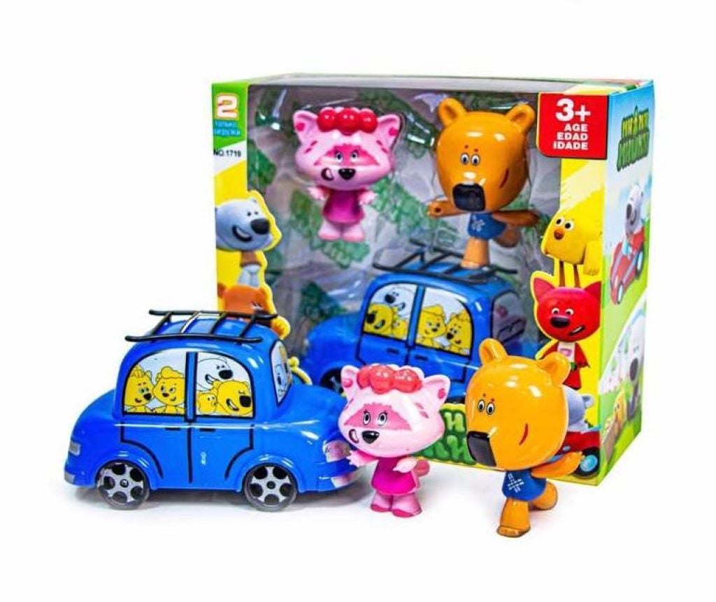 Герої МІМІ Ведмедики 2 фігурки та машинка в коробці 19*17*8см 1719 Китай
