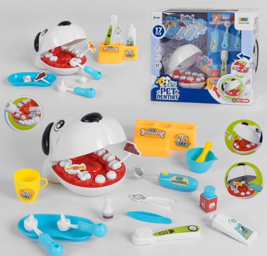 Лікар набір 2в1 Валіза на колесах -стіл медінструменти в коробці 39*30*14см 8392 Китай