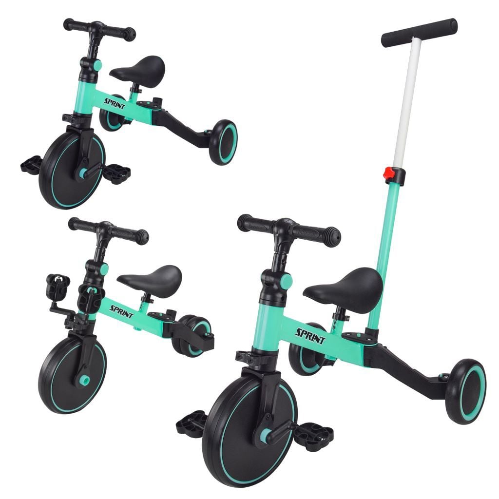 Велосипед 3-х колісний, колеса EVA 9,5х5d бірюзовий TR24512 Китай