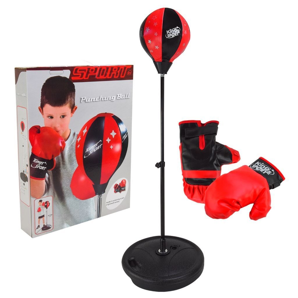 Бокс груша 123см на стійці 80*110см рукавички в коробці 46*34*8,5см BB114 Китай